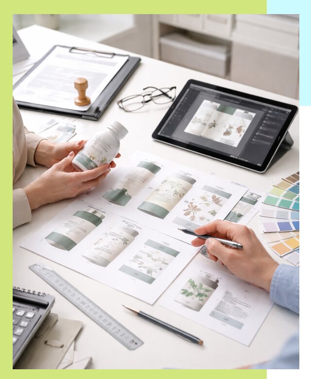 Профессиональная разработка дизайна и текста этикетки продукции в Кызыле