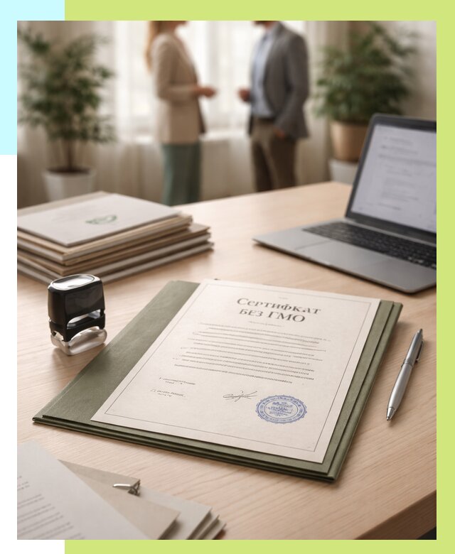 Сертификат без ГМО в Кызыле от 7778 р. оформить срочно Алешин-Кзл