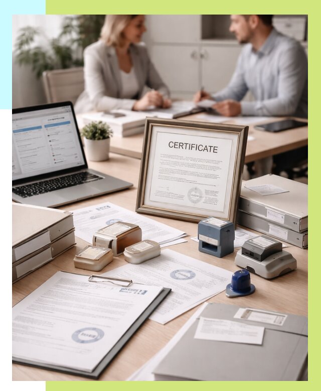 Сертификация компании в Кызыле от 46670 р. | Алешин-Кзл — заказ